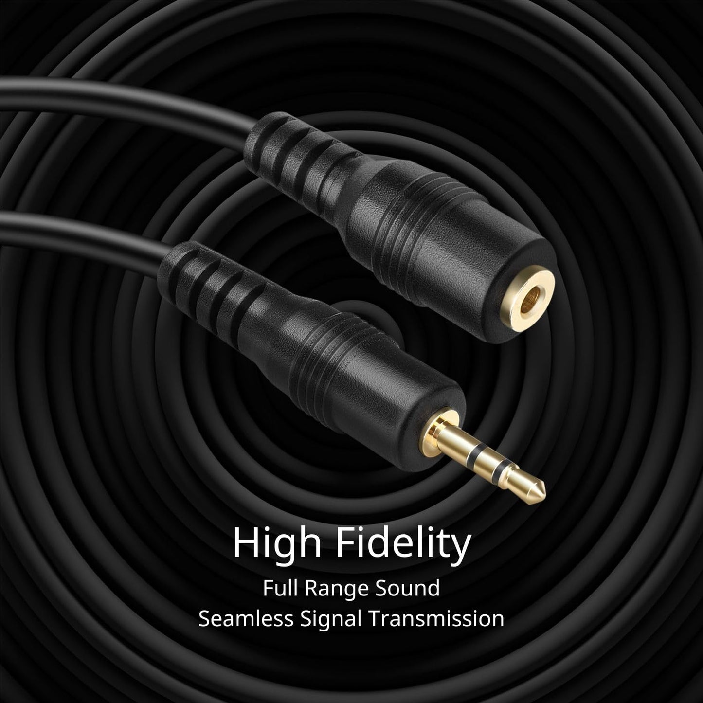 TNP 2.5mm Extension Cable (15 Feet) - Male to Female Adapter Extender Stereo Audio Sub Mini Subminiature Jack Adapter Wire Cord Plug Connector…