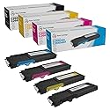 LD Products Compatible 593 Replacements for Dell C2660dn & C2665dnf High Yield Printer Toner Cartridges (1 Black 593-BBBU, 1 Cyan 593-BBBT, 1 Magenta