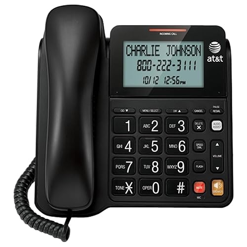 AT&T CL2940BK Landline Telephone, 1-Handset
