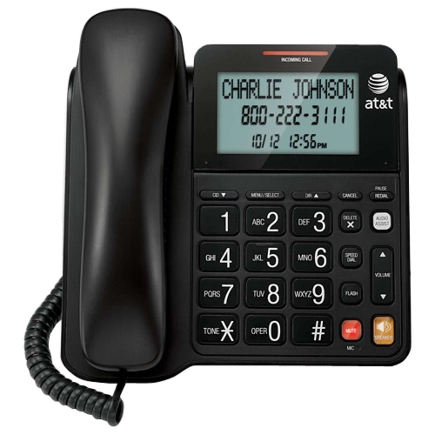 AT&T CL2940BK Landline Telephone, 1-Handset