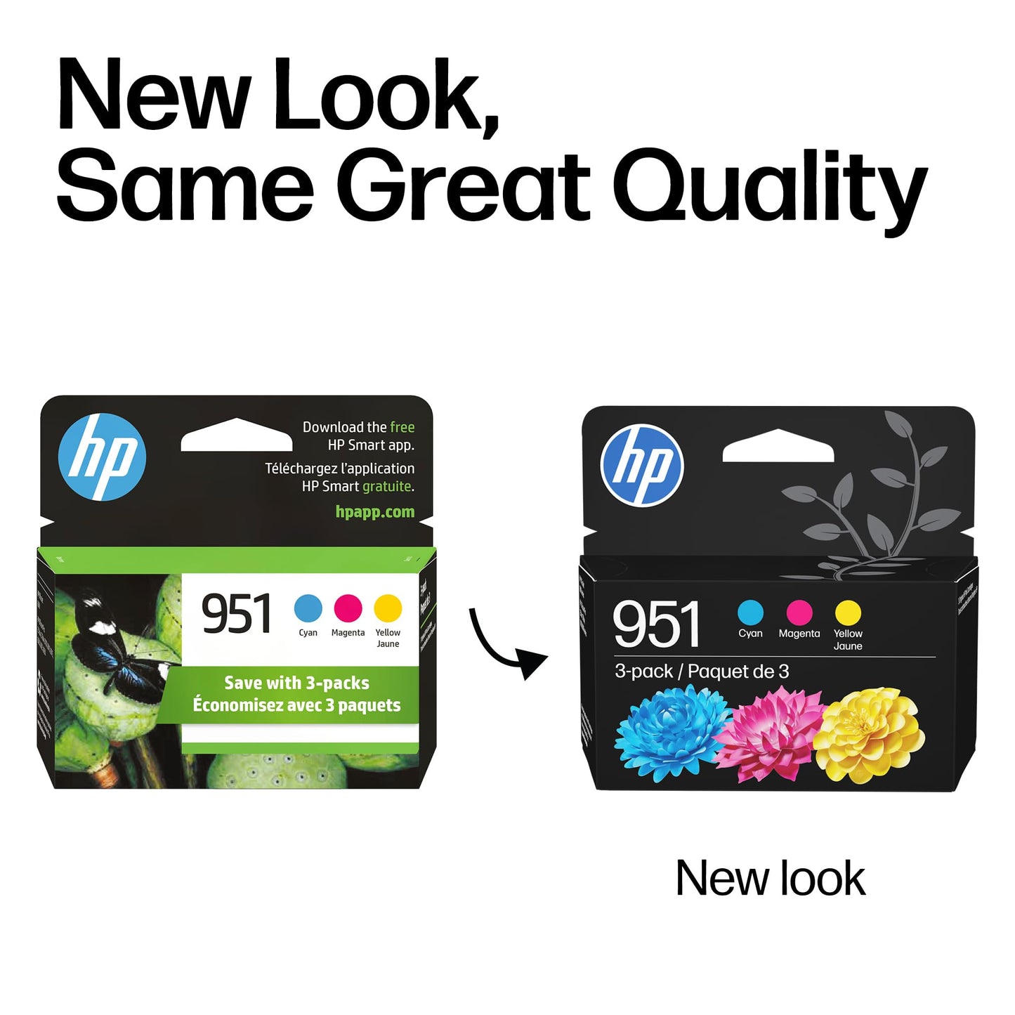 HP 951 Cyan, Magenta, Yellow Ink Cartridges (3 Pack) | Works with OfficeJet 8600, OfficeJet Pro 251dw, 276dw, 8100, 8610, 8620, 8630 | Eligible