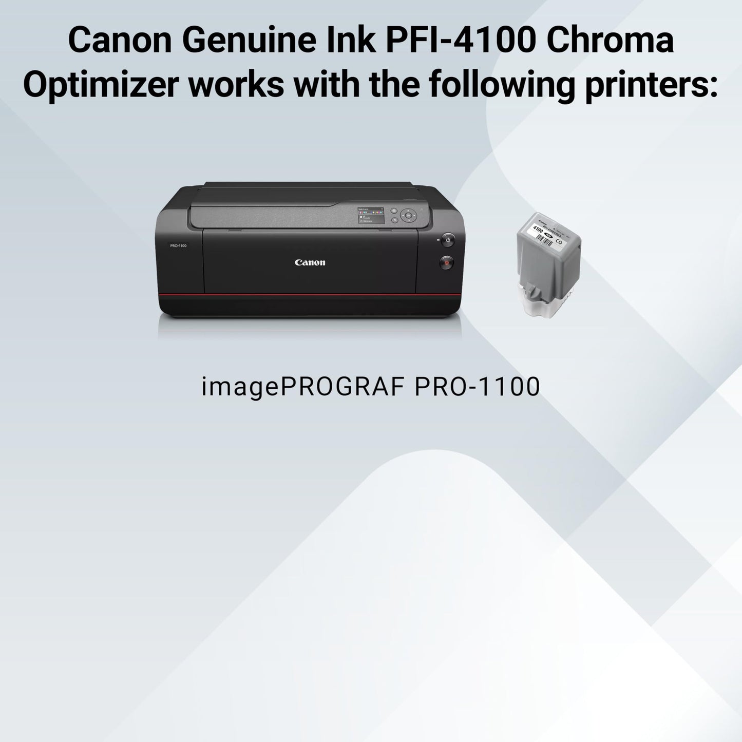 Canon PFI-4100 Genuine Chroma Optimizer Ink Tank, Compatible with imagePROGRAF PRO-1100 Printers
