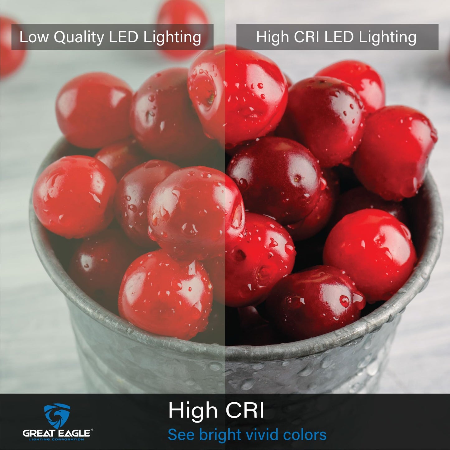 Great Eagle Lighting LED Light Bulbs 60 Watt Equivalent, Cool White 4000K, E26 A19 Light Bulb, 800 Lumens, Non-Dimmable, 120V Energy Saving Bulbs