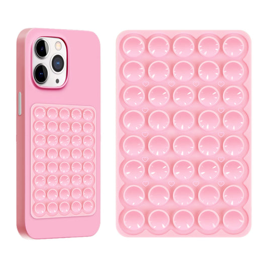 Silicone Sticky Phone Grip, Adhesive Suction Cup Phone Case Mount, Phone Grip with Strong Suction for Cellphone, Non Slip Hands-Free Phone Accessories
