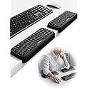 Vaydeer 2Pcs Elbow Rest Pad, L-Shaped Arm Rest Elbow Pad, Desk Edge Cushion, Ergonomic Memory Foam Wrist Rest Support Keyboard Mouse Padding for Palm