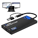 OREI SplitExtend 4K HDMI Splitter Extended Display for Dual Monitor - Multi-Monitor Display 3 Separate Screens - USB A & USB-C Adapter to HDMI 2.0…