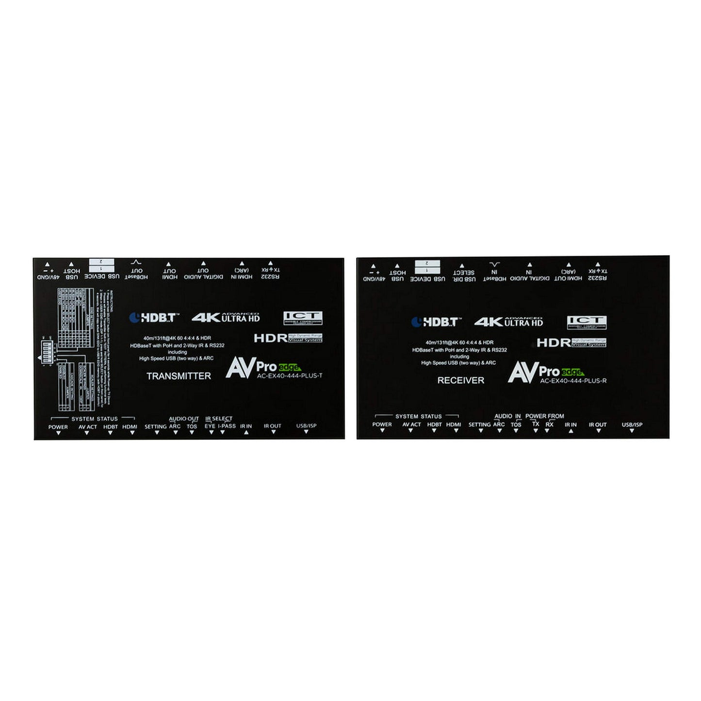 AVPro Edge AC-EX40-444-PLUS-KIT Ultra Slim 40 Meter 4K60 Extender