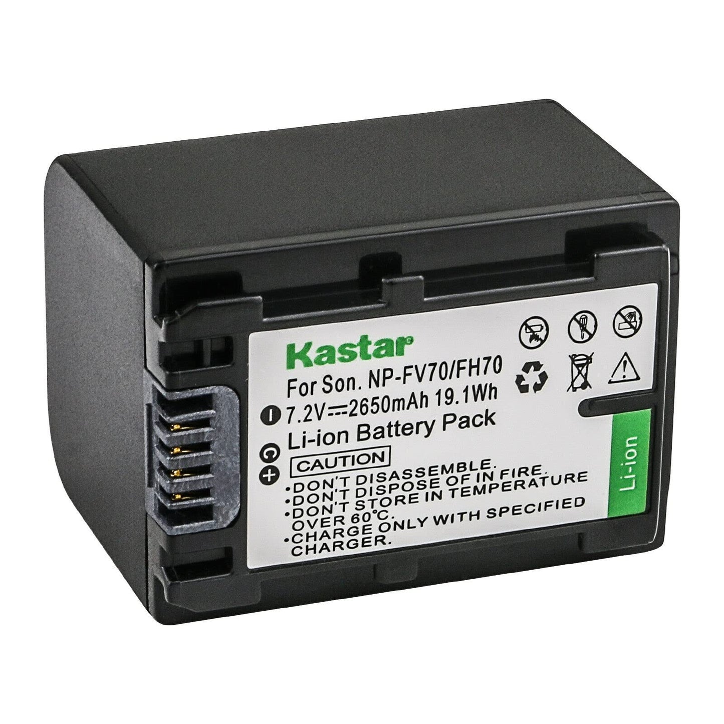 Kastar 1-Pack NP-FV70 Battery Replacement for Sony FDR-AX100E, FDR-AX700, FDR-AX33, FDR-AX43, FDR-AX53, FDR-AXP55, HDR-CX110, HDR-CX115, HDR-CX116