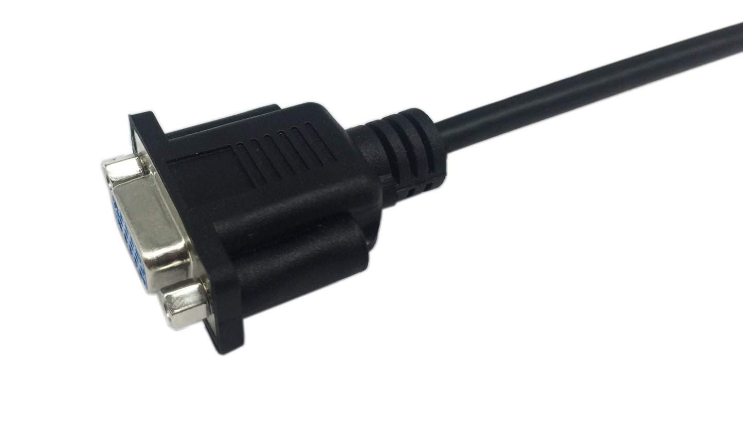 CERRXIAN 1ft VGA SVGA 15 Pin HD15 Female to Female Gender Changer Adapter Extension Video Monitor Cable for PC Laptop TV Porjector?ff?