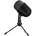 Amazon Basics Mini USB Condenser Microphone for Online Meeting, Gaming, Podcast, Black