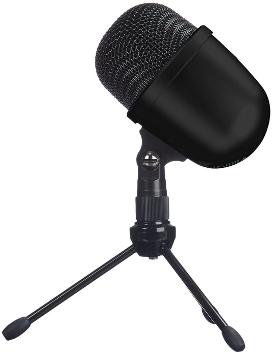 Amazon Basics Mini USB Condenser Microphone for Online Meeting, Gaming, Podcast, Black