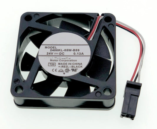 New System Cooling fan Compatible with Fanuc 2406KL-05W-B59 DC 24V 0.13A 3.12W 6CM 4600 RPM Size: 60×60×15mm.