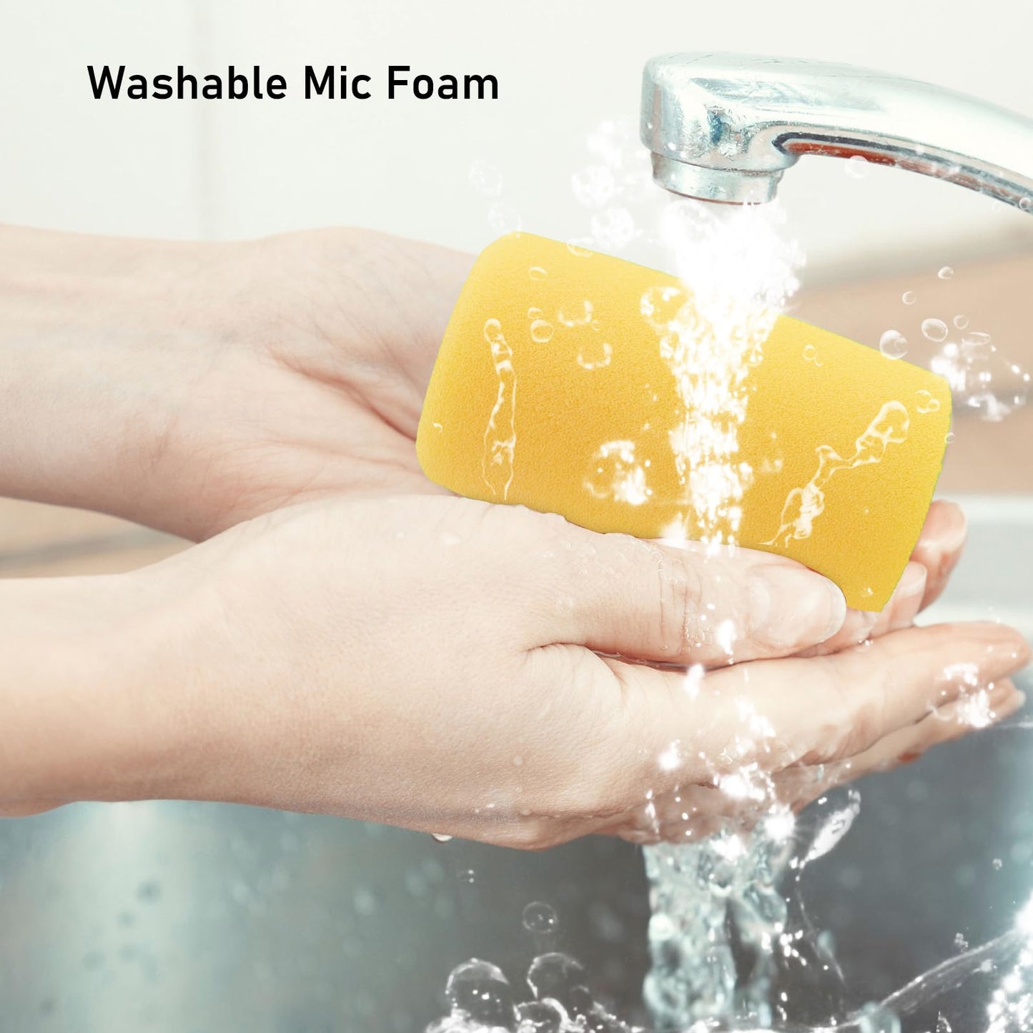 LEFXMOPHY SM7B Windscreen for Shure SM7B SM7dB Vocal Microphone RK345 Replacement Pop filter, Noise-cancellation Windsock Cover Yellow Foam Cover