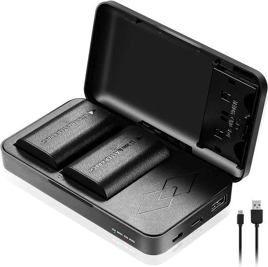 JYJZPB 2-Pack LP-E6N Batteries Compatible for Canon EOS R R5 R6 R7 90D 60D 70D 80D 5D II, 5D III, 5D Mark IV, 6D, 6D II, 7D, 7D II, XC10 XC15 Cameras