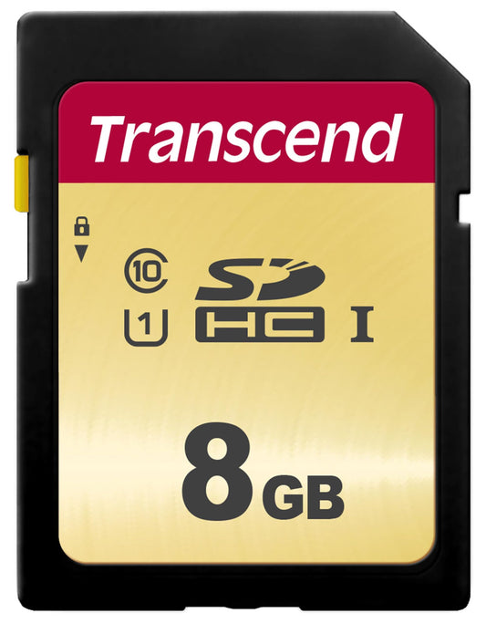 Transcend SDHC Card GB MLC, UHS-I Class TS8GSDC500S