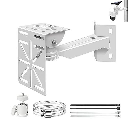Coolotic Security Camera Mount System - Modular 3-in-1 Adjustable Clamp-on Bracket | Fit Pole/Corner/Wall, ndoor Outdoo Screw & Clamp Installation