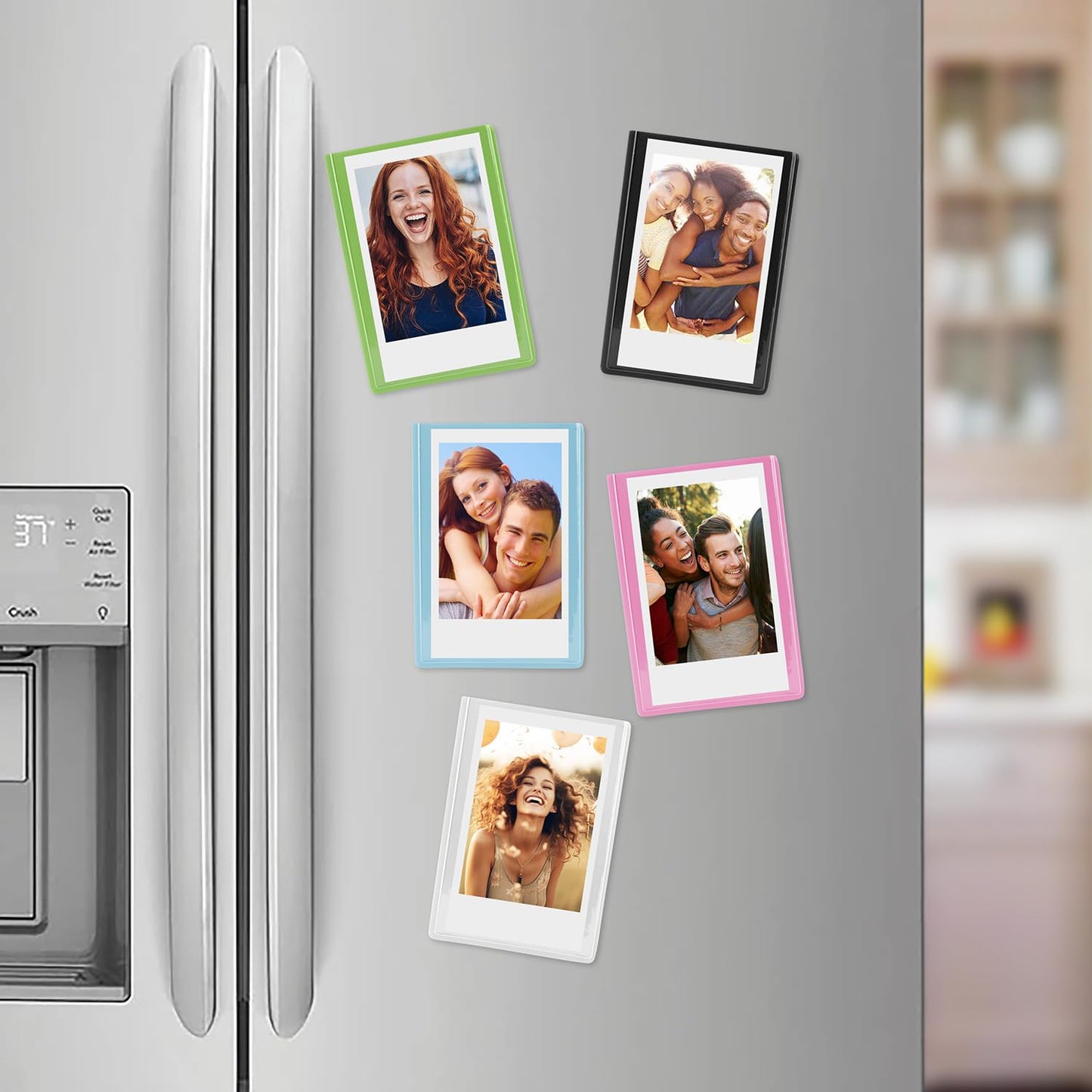 Fujifilm Mini Instax Films + Colored Magnet Photo Frames + Quality Photo Microfiber Cloth (50 Prints)