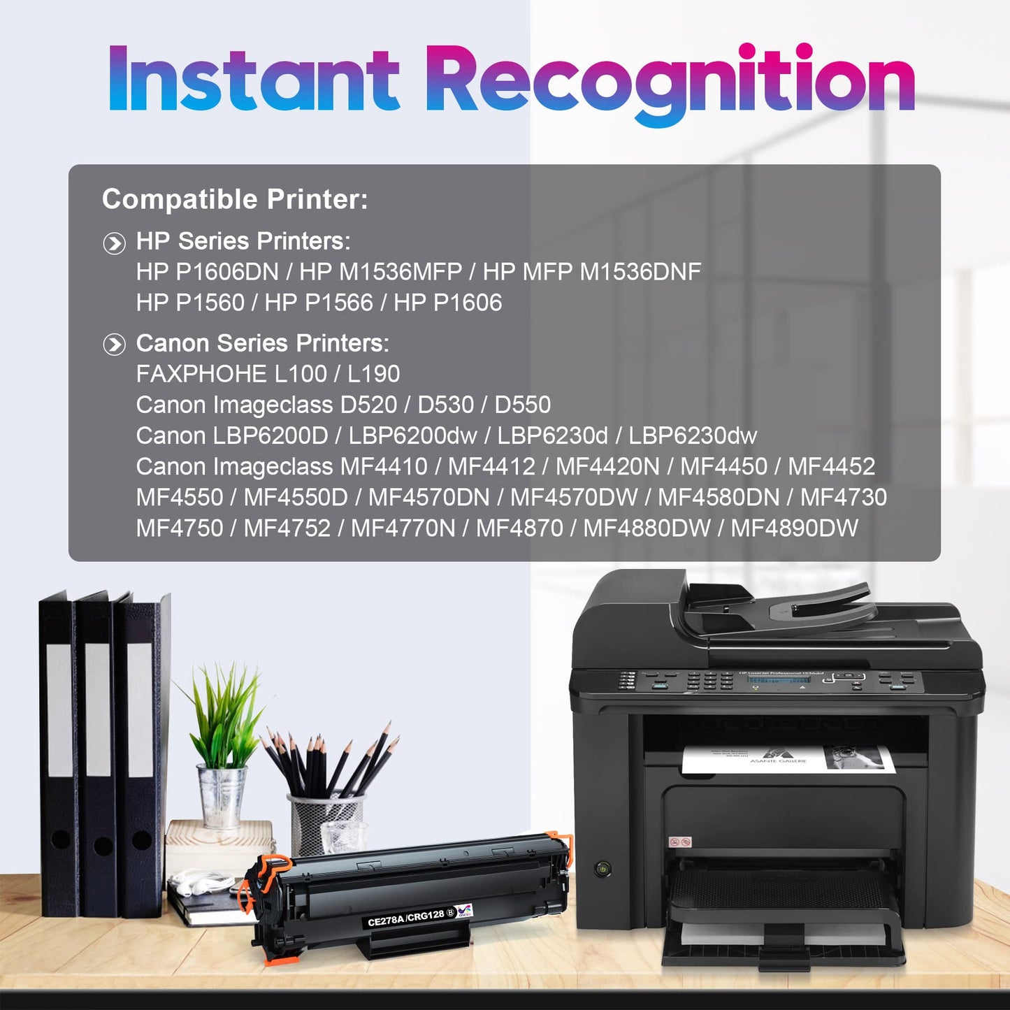 ONLYU 78A Toner Cartridge - Black, 2-Pack - Compatible with HP LaserJet 1536dnf, P1606dn, M1536dnf Printers