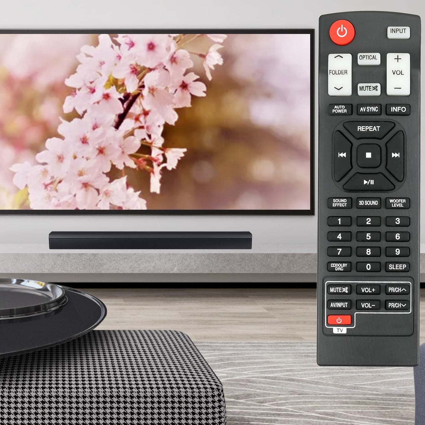 AKB73575402 Replace Remote Control fit for LG Sound Bar NB2420A NB2520A NB2530A NB3520A NB3530A NB3730A NB3531A NB3532A S33A1-D Home Theater Soundbar