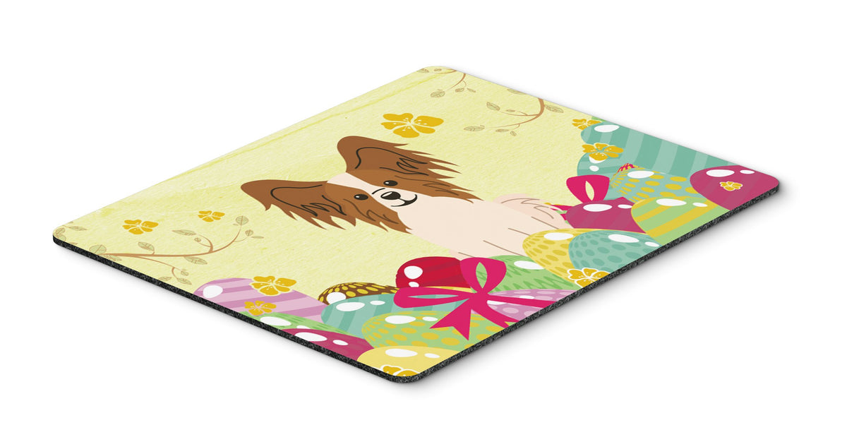 Caroline's Treasures BB6078MP Easter Eggs Papillon Red White Mouse Pad, Hot Pad or Trivet for Home Office Gaming Working Computers Laptop Mouse