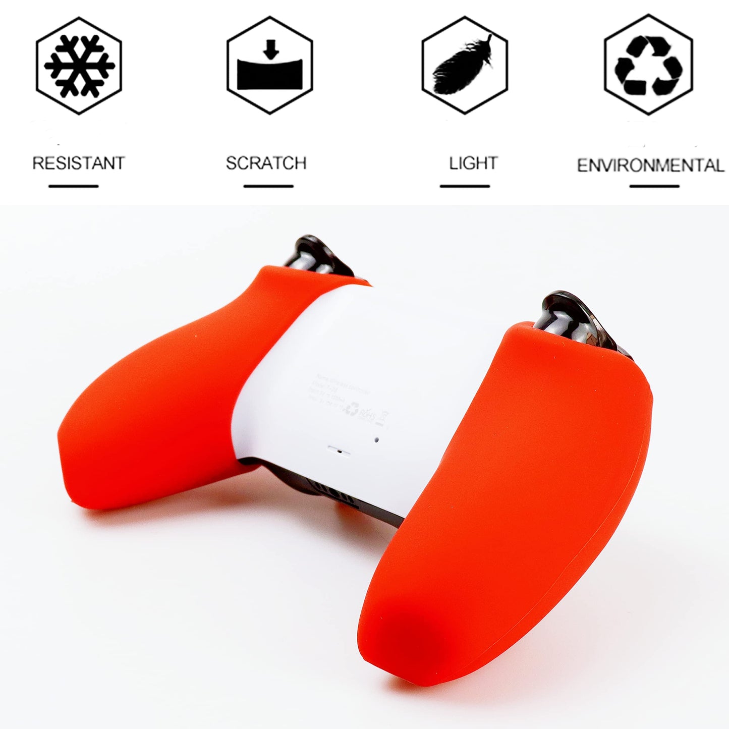 Silicone Skin for Ps5 Controller, 1pc Anti-Slip Shell Cover Case with 10 Joystick Grips for Playsation 5 Controller Wireless Gamepad(PS5 Controller
