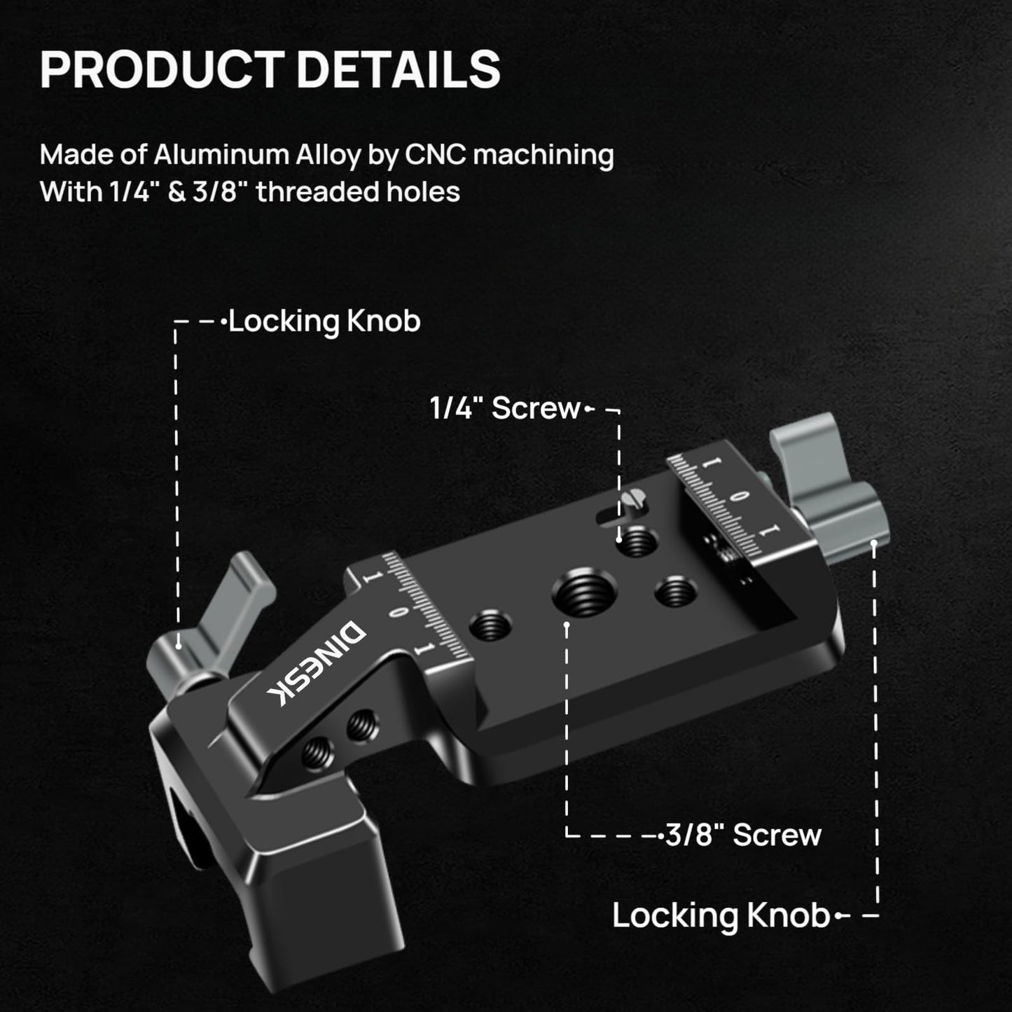 DINESK Vertical Camera Mount,Gimbal Vertical Shooting Camera Adapter Compatible with DJI RS 2/RS 3/RS3 PRO for IG YouTube Shorts Tiktok Video Extended