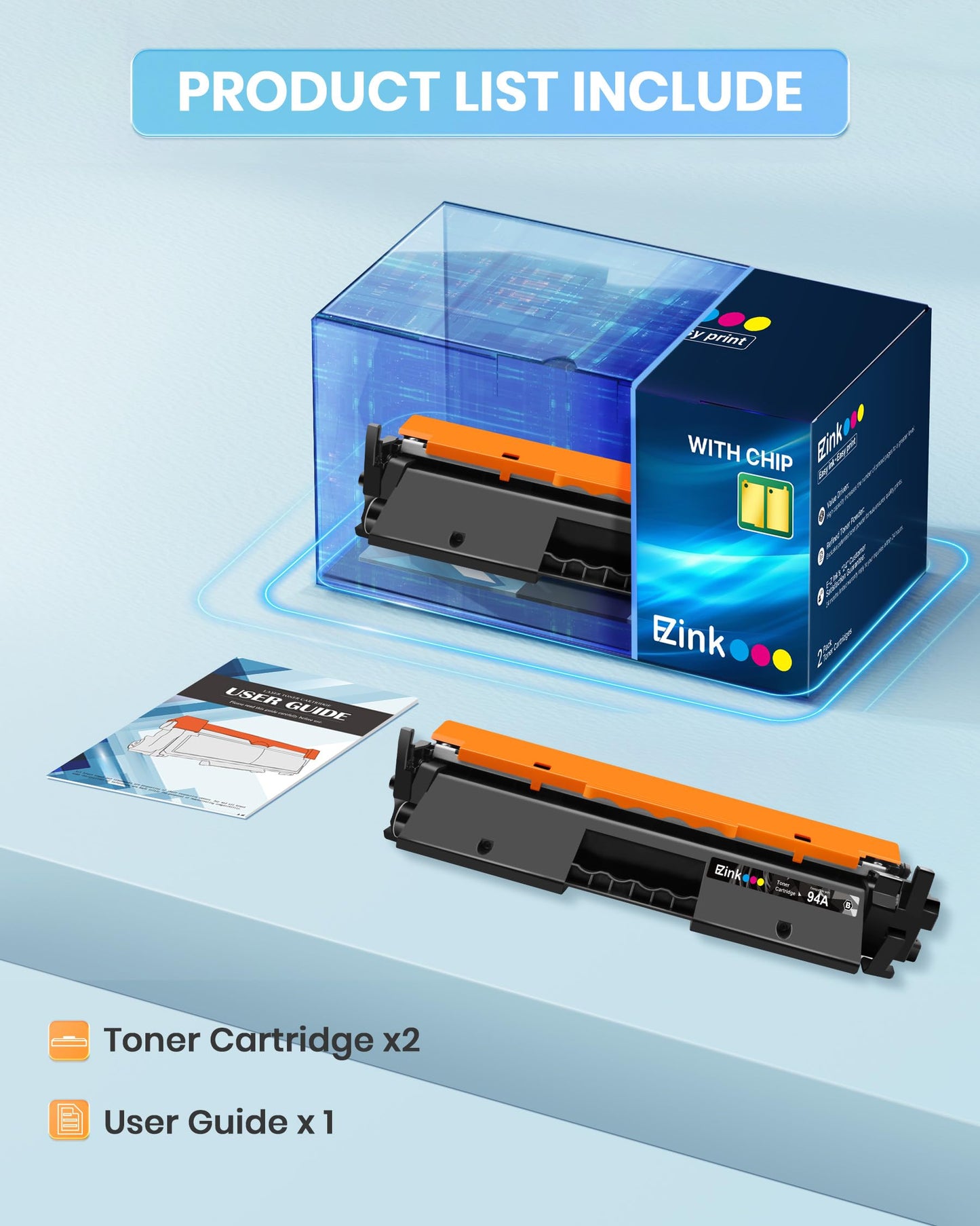 E-Z Ink 94A Toner Cartridge Replacement for HP 94A Toner Cartridge Black CF294A CF294X to Use with LaserJet Pro M118dw M148dw M148fdw M149fdw LaserJet