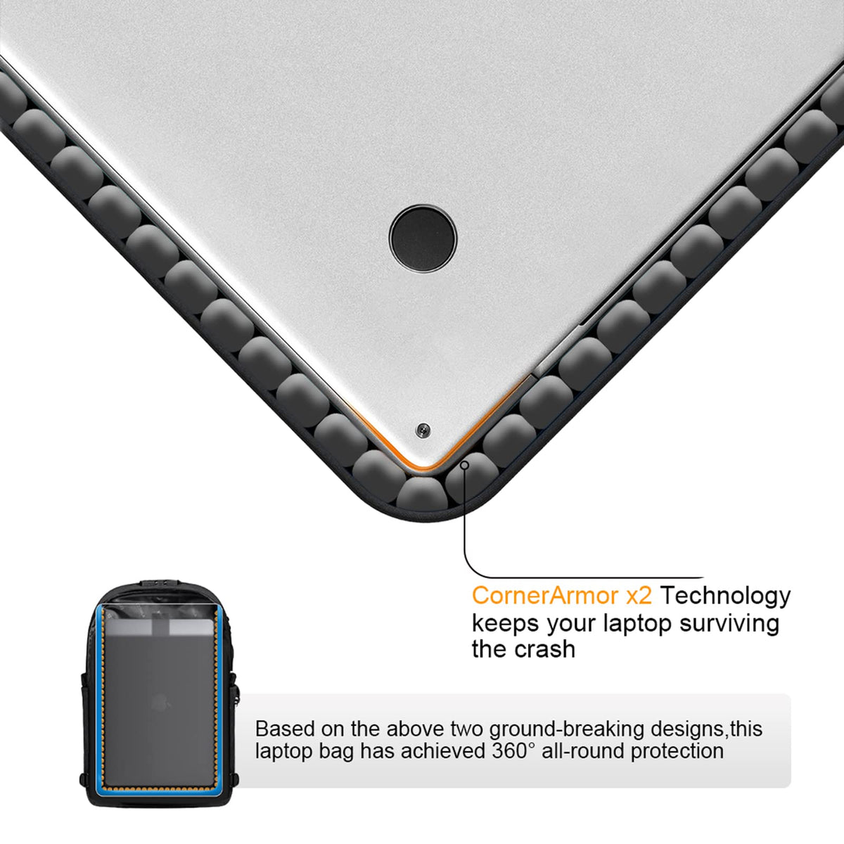 Tzowla Travel Laptop Backpack Water Resistant Anti-Theft Bag with Lock
