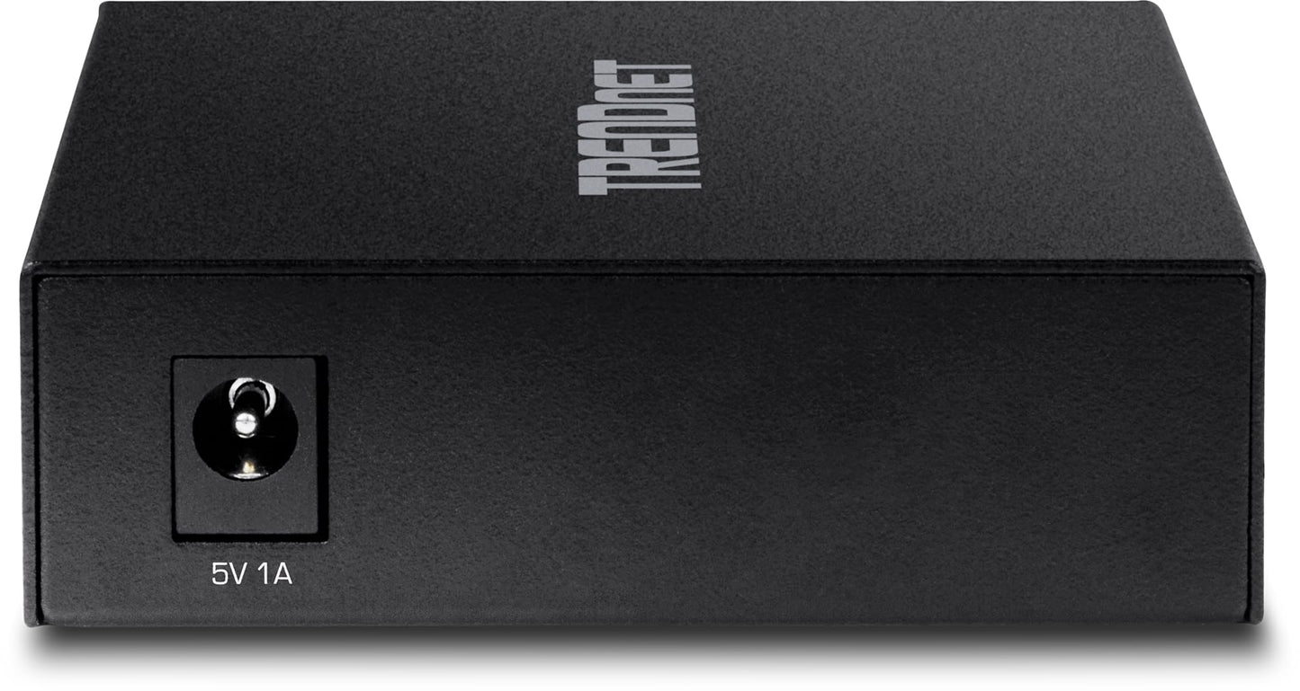 TRENDnet 100 Base-T to 100 Base-FX Multi-Mode SC Fiber Converter, Standalone, 10/100 Mbps Auto-MDIX Fast Ethernet Port, Fiber Networking up to 2 km