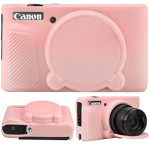 SZHSYJY Camera Case for Canon PowerShot SX740/ SX730 Digital Camera,Soft Silicone Protective Bag Removable Lens Cover,Anti-Scratch Slim Fit