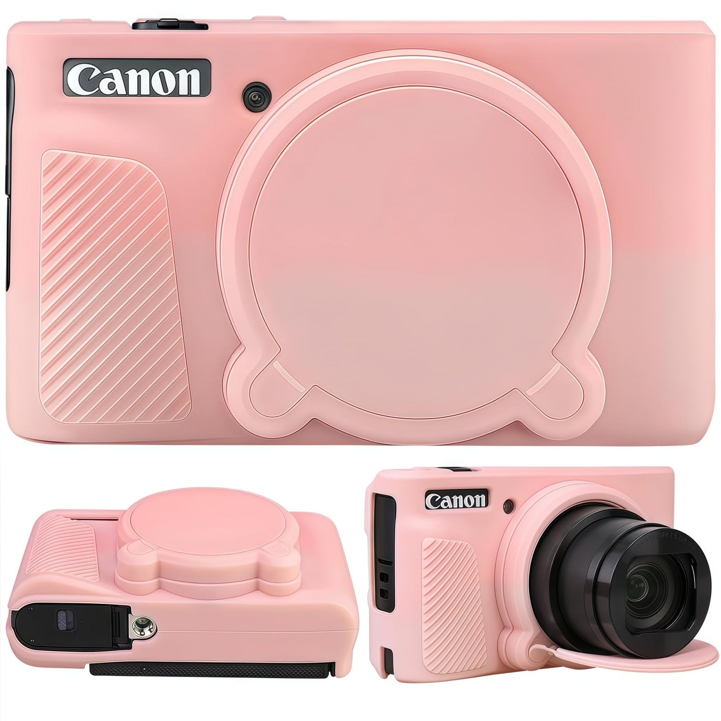 SZHSYJY Camera Case for Canon PowerShot SX740/ SX730 Digital Camera,Soft Silicone Protective Bag Removable Lens Cover,Anti-Scratch Slim Fit