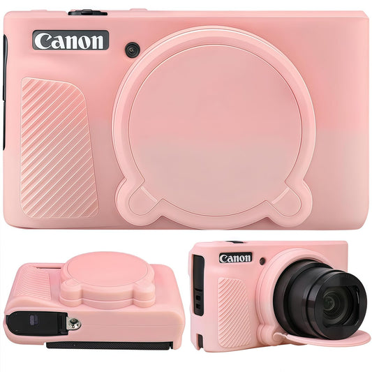 SZHSYJY Camera Case for Canon PowerShot SX740/ SX730 Digital Camera,Soft Silicone Protective Bag Removable Lens Cover,Anti-Scratch Slim Fit