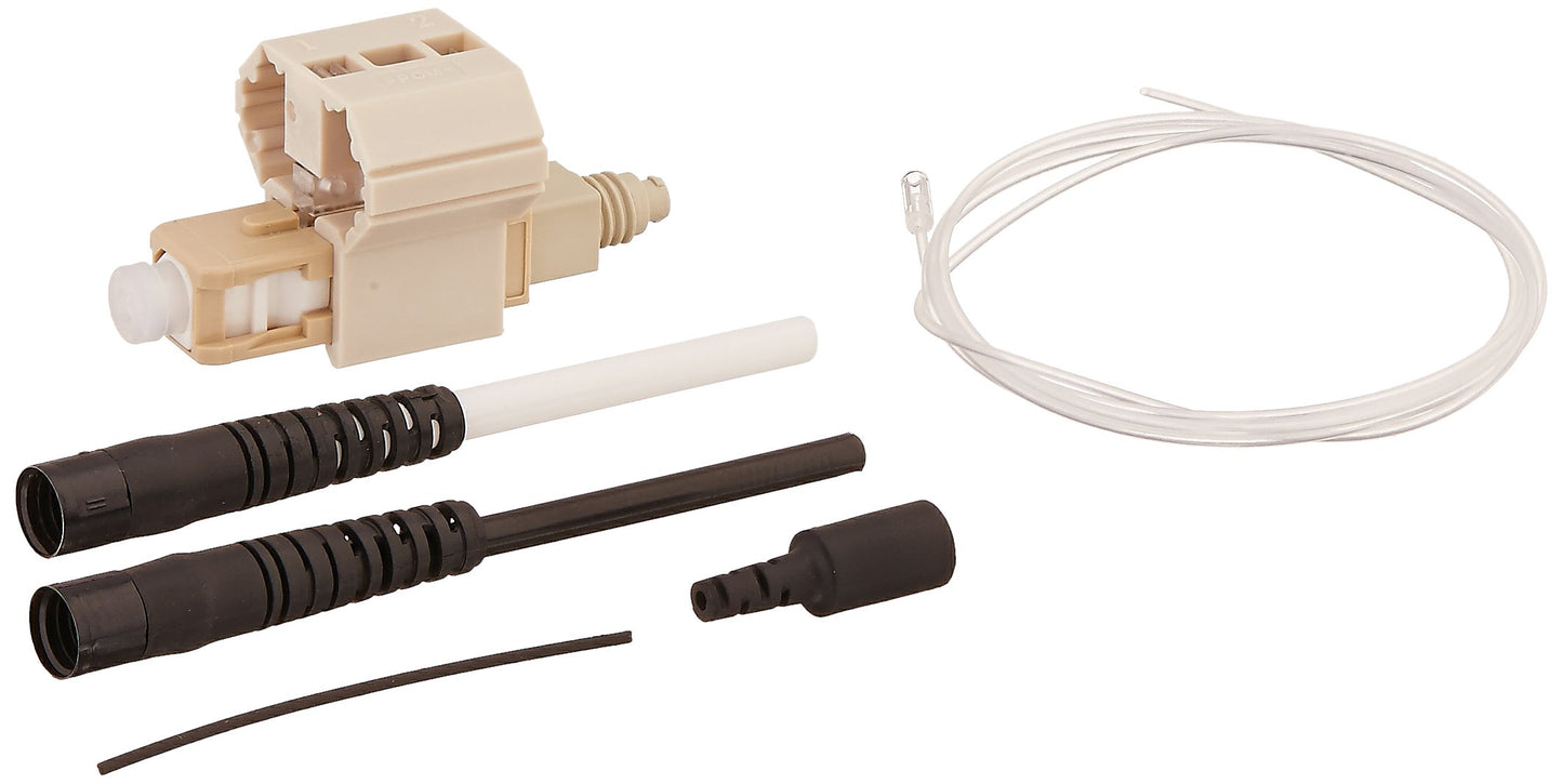 Leviton FASTCAM Pre-polished Connector, SC, OM1, 62.5/125µm Multimode, 49991-MSC, Beige