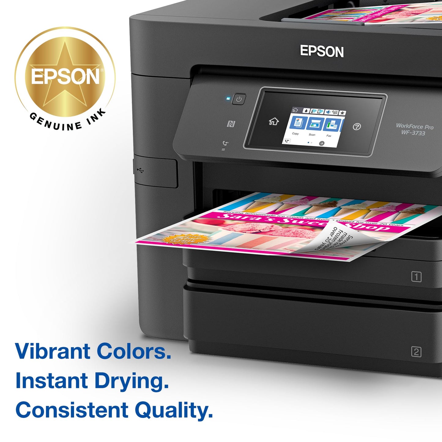 EPSON 702 DURABrite Ultra Ink High Capacity Magenta Cartridge (T702XL320-S) Works with WorkForce Pro WF-3720, 3730, 3733