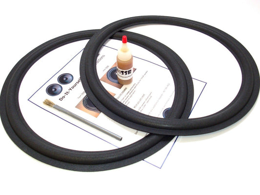 Infinity 15" Speaker Foam Surround Edge Repair Kit - 2 Speaker Kit - Compatible with SM150, SM152, SM155, SM255, Many More