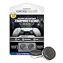 KontrolFreek CQC Classic for PlayStation 4 (PS4) and PlayStation 5 (PS5) Controller | Performance Thumbsticks | 2 Mid-Rise Concave | Gray/White