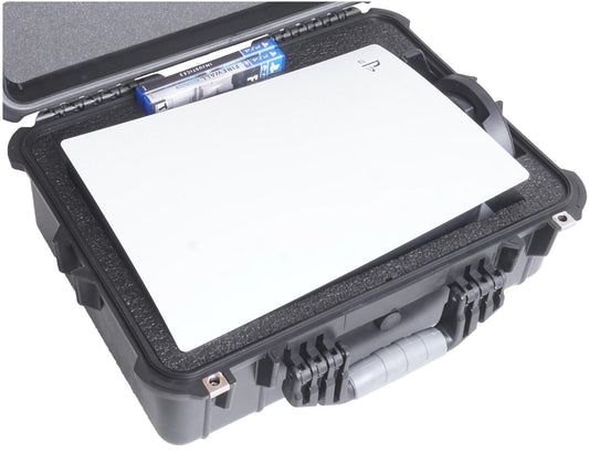 Case Club Case to fit (Gen 1) PS5 - Hard Shell Waterproof Travel Case fits PlayStation 5 Console (Disc or Digital), Controllers, Games, Stand