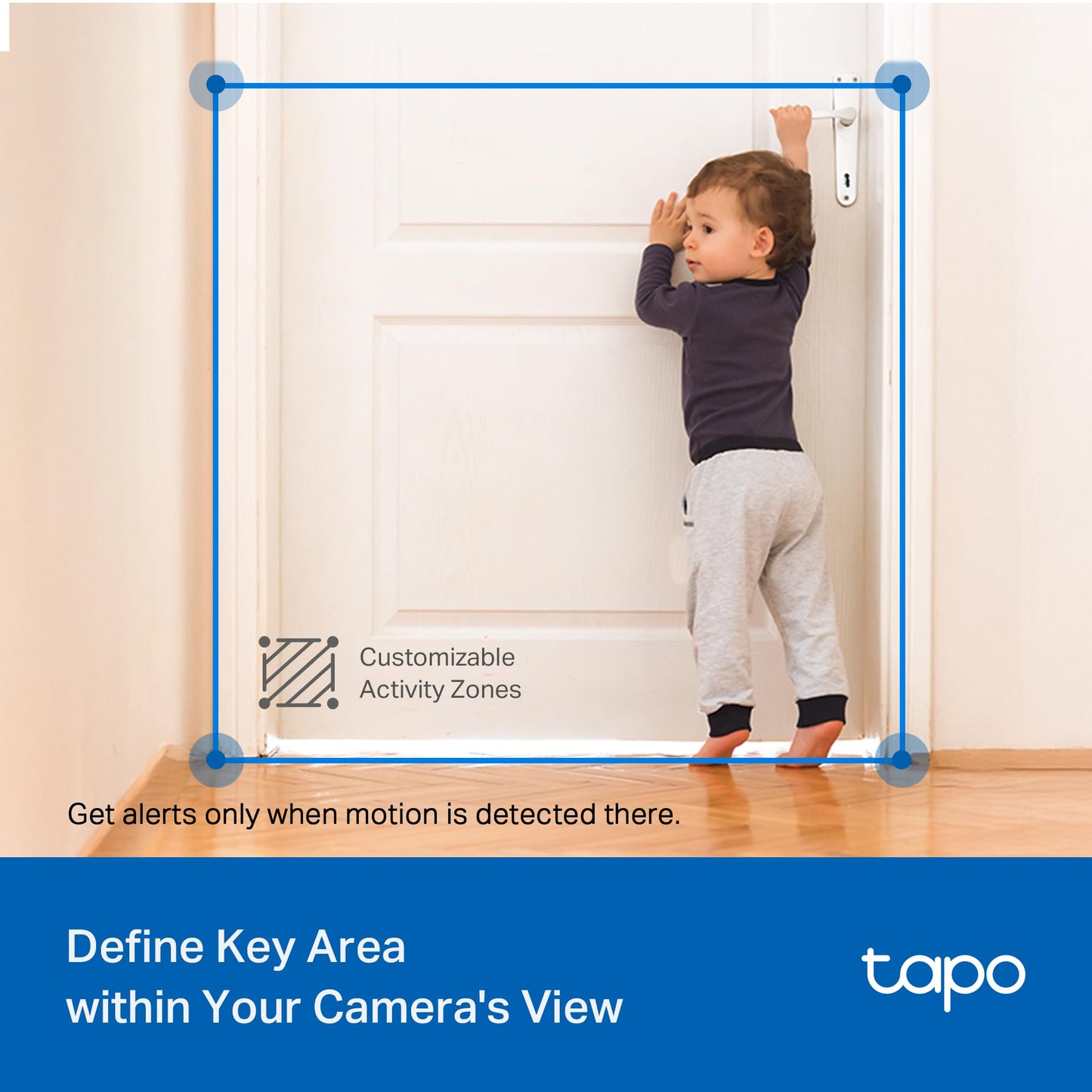 Tapo 2K Indoor/Outdoor Pan/Tilt Wired Security Camera - Baby Monitoring, Person & Baby Cry Detection, 360° Motion Tracking, Night Vision