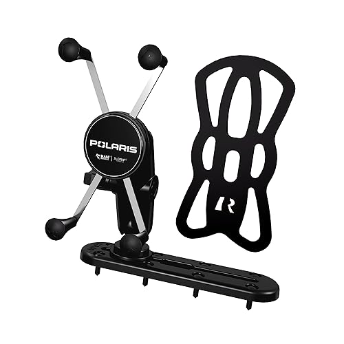 Polaris RAM Phone Mount, Dashboard-Mounted, Fits Devices Up to 3.25" Wide with Case, for Xpedition ADV & XP Models, OEM Part 2890545