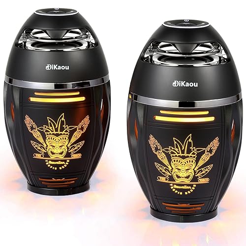 Gifts for Men Women, Bluetooth Speakers Outdoor with Flame Lights, Birthday Gifts for Him/Dad/Husband, Bluetooth 5.3 Wireless Speakers Base, Gift