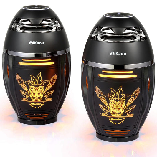 Gifts for Men Women, Bluetooth Speakers Outdoor with Flame Lights, Birthday Gifts for Him/Dad/Husband, Bluetooth 5.3 Wireless Speakers Base, Gift