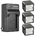 Kastar 3-Pack VW-VBG260 Battery and AC Wall Charger Replacement for Panasonic HDC-HS100, HDC-HS100GK, HDC-HS200, HDC-HS250, HDC-HS250K, HDC-HS300