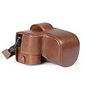 MegaGear Genuine Leather Camera Case for Fujifilm X-S20 (18-55mm) - Stylish and Protective Digital Photography Bag - Brown