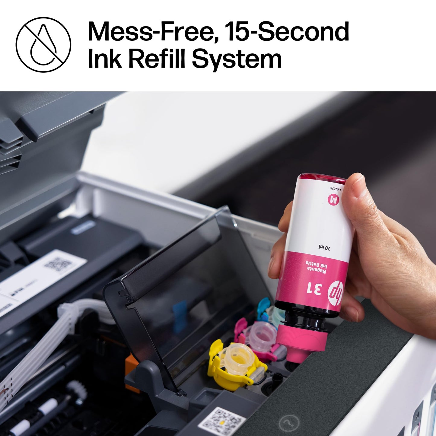 HP Smart Tank 7602 Wireless All-in-One Ink Tank Printer, Scanner, Copier with 2 Years of Ink Included, Best-for-Home Office, Cartridge-Free