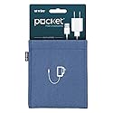 UT Wire Pocket Snap & Store Mobile Charger Case Pouch, Slate Blue