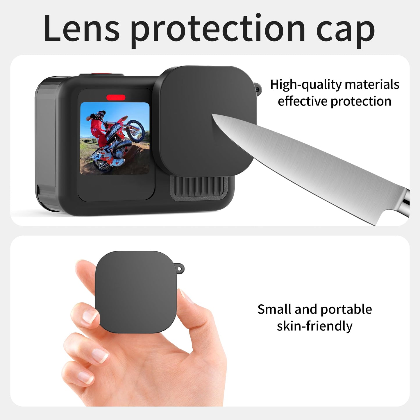 AAIOOEA Accessories Kit for GoPro Hero 13 Black Protective Silicone Case Screen Protector Lens Cap Lanyard and Storage Case Go Pro Hero 13