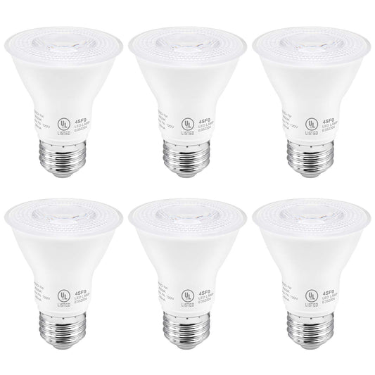 YGS-Tech PAR20 LED Bulbs, 50W Equivalent, 7W Dimmable PAR20 Spotlight Bulb, 3000K Warm White, 500 Lumens, E26 Base, UL Listed, Indoor/Outdoor Flood