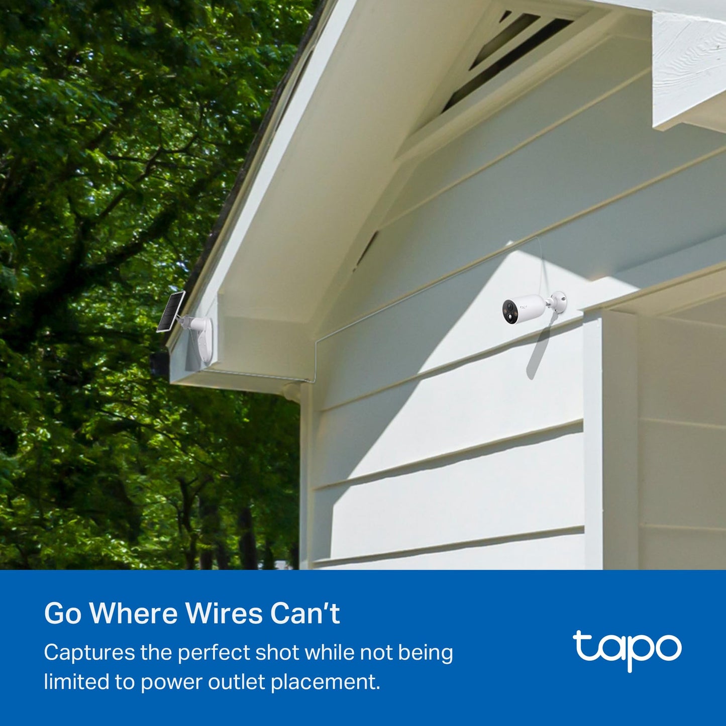 Tapo MagCam 2K+ Outdoor Wireless Security Camera - Battery Power with Solar Charging, Magnetic Mount, Person/Vehicle Detection, Subscription-Free