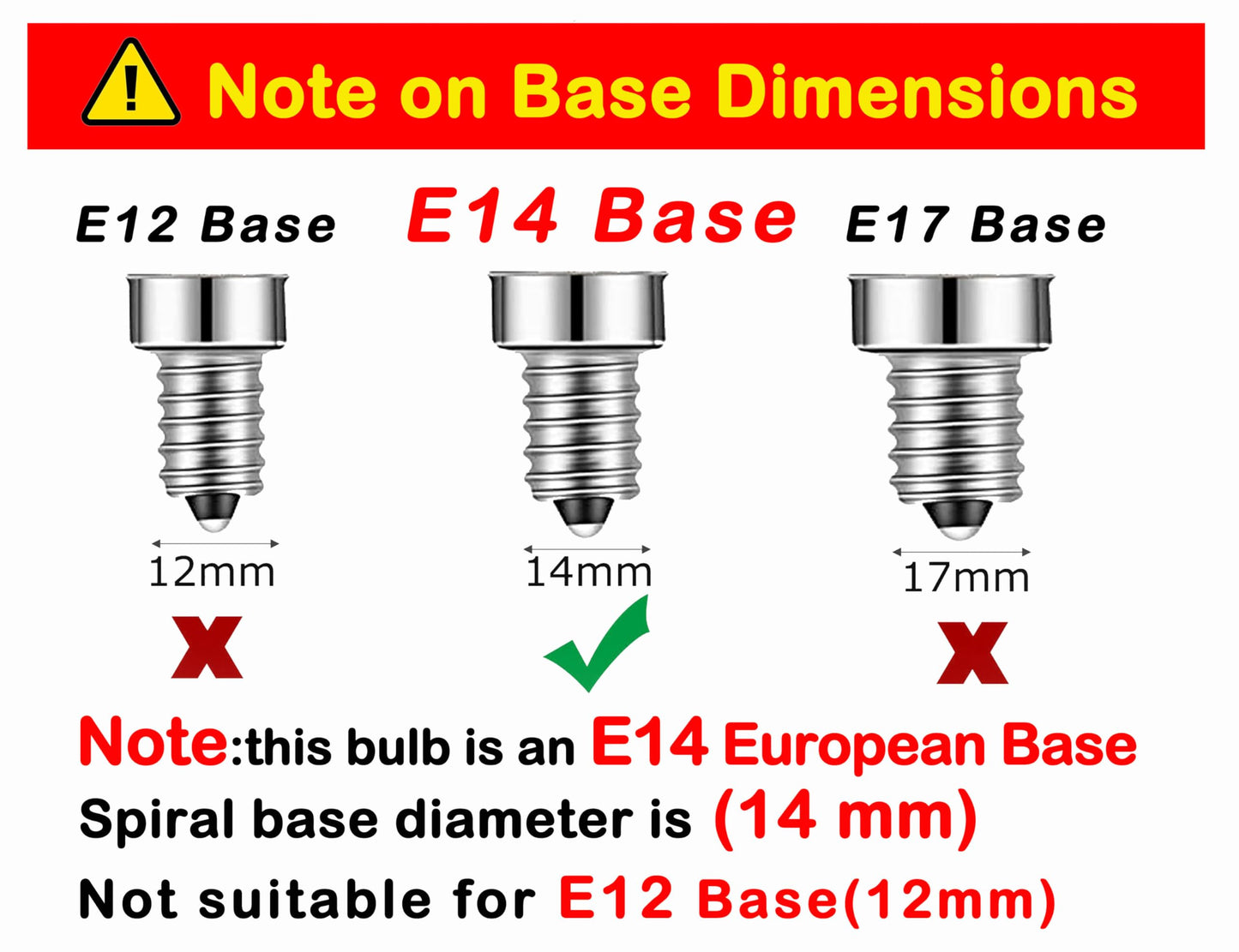 Lamsky E14 LED Filament Candle Shape Light Bulb,E14 European Base Bulb,Warm White 2700K 600LM 60W Equivalent,C35 Clear Glass Torpedo Shape Bullet