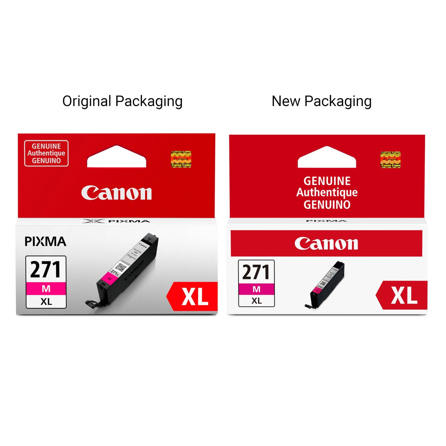 Canon CLI-271XL Genuine Magenta Ink Tank, Compatible with MG6820, MG6821, MG6822, MG5720, MG5721, MG5722, MG7720, TS5020, TS6020, TS8020, and TS9020